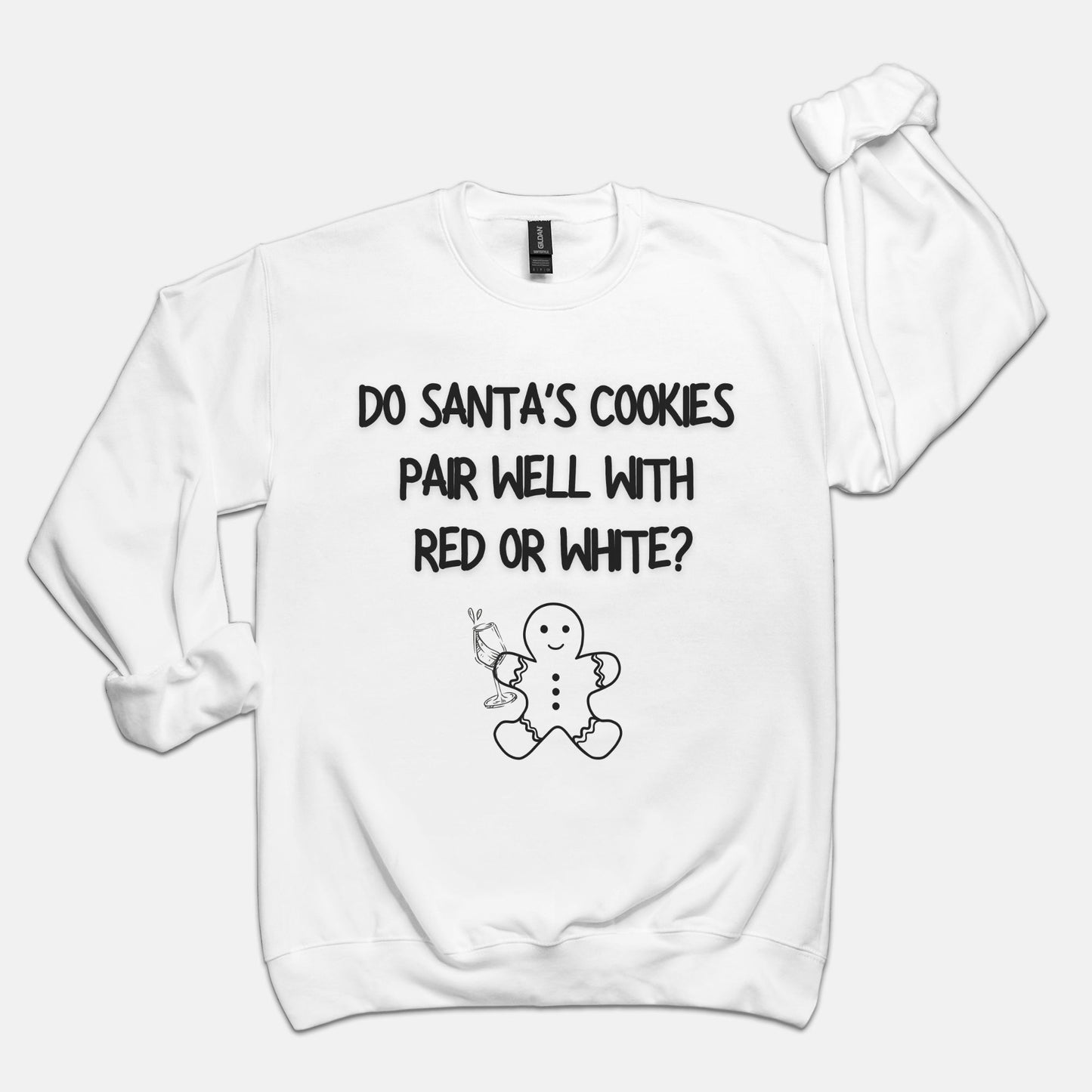 White Santa’s Cookies Crewneck